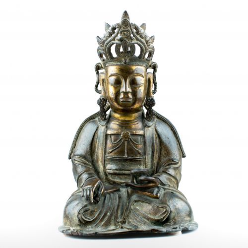 Bodhisattva en bronze doré - Époque Song 