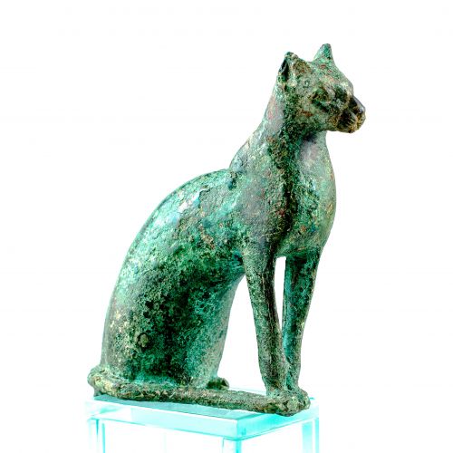 Statuette votide de la déesse chatte Bastet - Basse Époque (664-332 ACN)