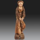 STATUETTE REPRESENTANT UNE PLEUREUSE